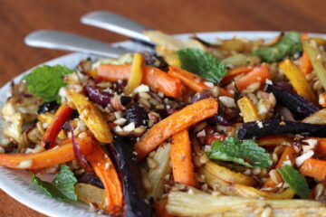 salat med ristede grøntsager