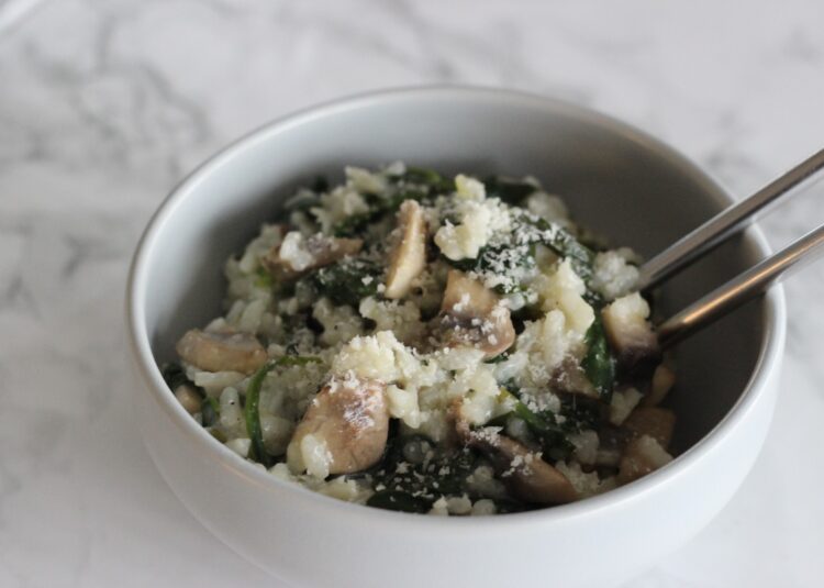 risotto med svampe