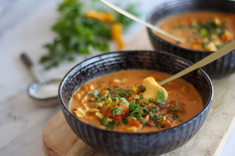 karrysuppe med kylling