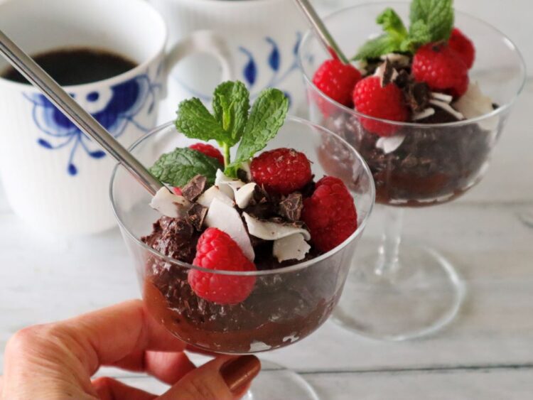 vegansk chokolademousse