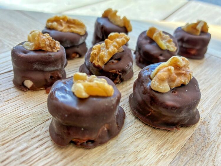 chokoladeovertrukne bananer