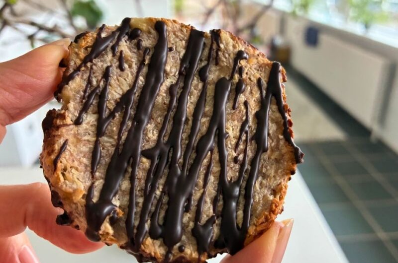 Sprøde banan og kokos cookies