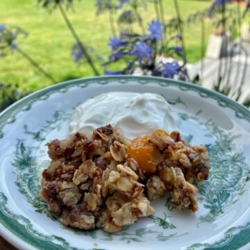 mirabeller med sprød crumble