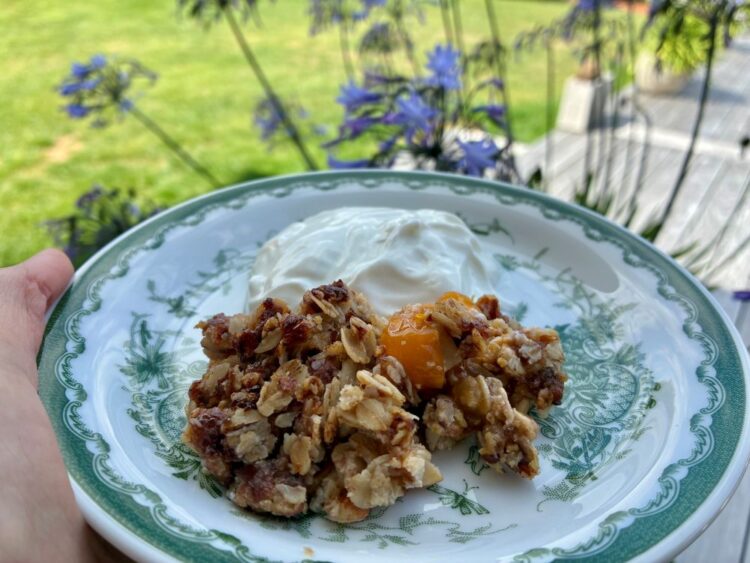 mirabeller med sprød crumble