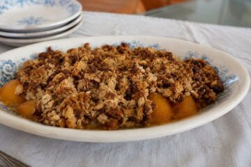 Mirabeller med sprød crumble